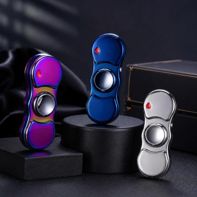 İsme Özel Led Işıklı USB Şarjlı Stres Çarkı Elektronik Çakmak